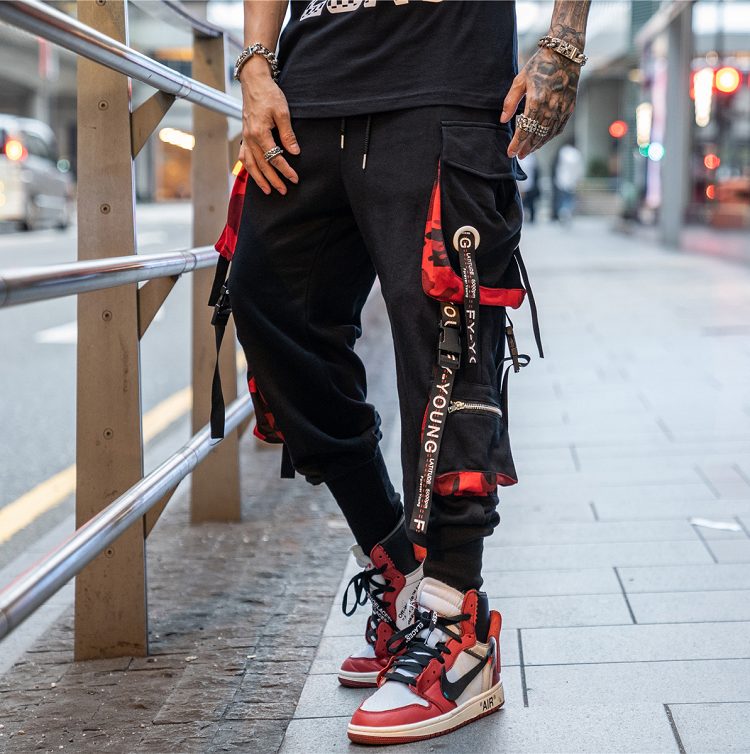 Pantalones de chándal con letras para hombre, pantalón Casual, estilo Hip Hop: XXL