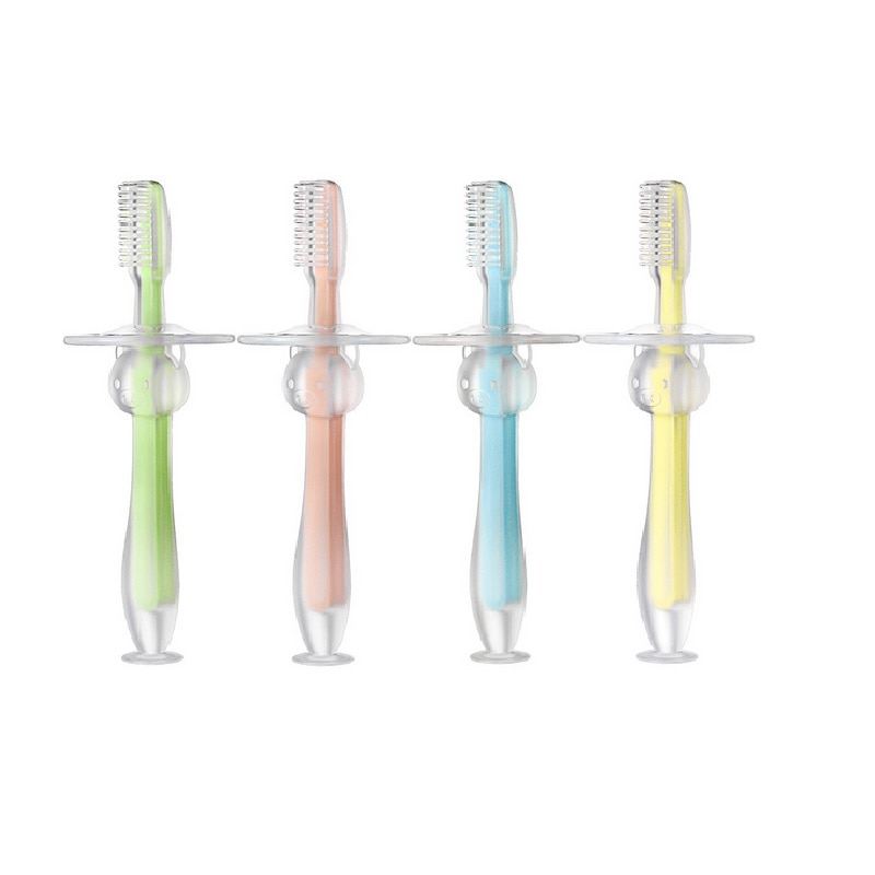 1PC Silicone Macio Crianças Escova de Dentes Do Bebê Treinamento Infantil Dental Oral Care Ferramenta Escova de Dentes Do Bebê criança Escova de Dente