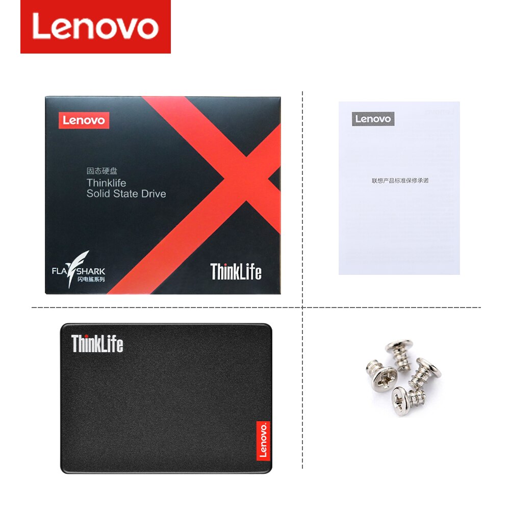 Lenovo SSD 240 GB 1TB 120 GB 128GB 256GB 480GB 512GB HDD Internal Solid State Drive SATA 3 2.5 Inch Hard Disk HD for Laptop PC