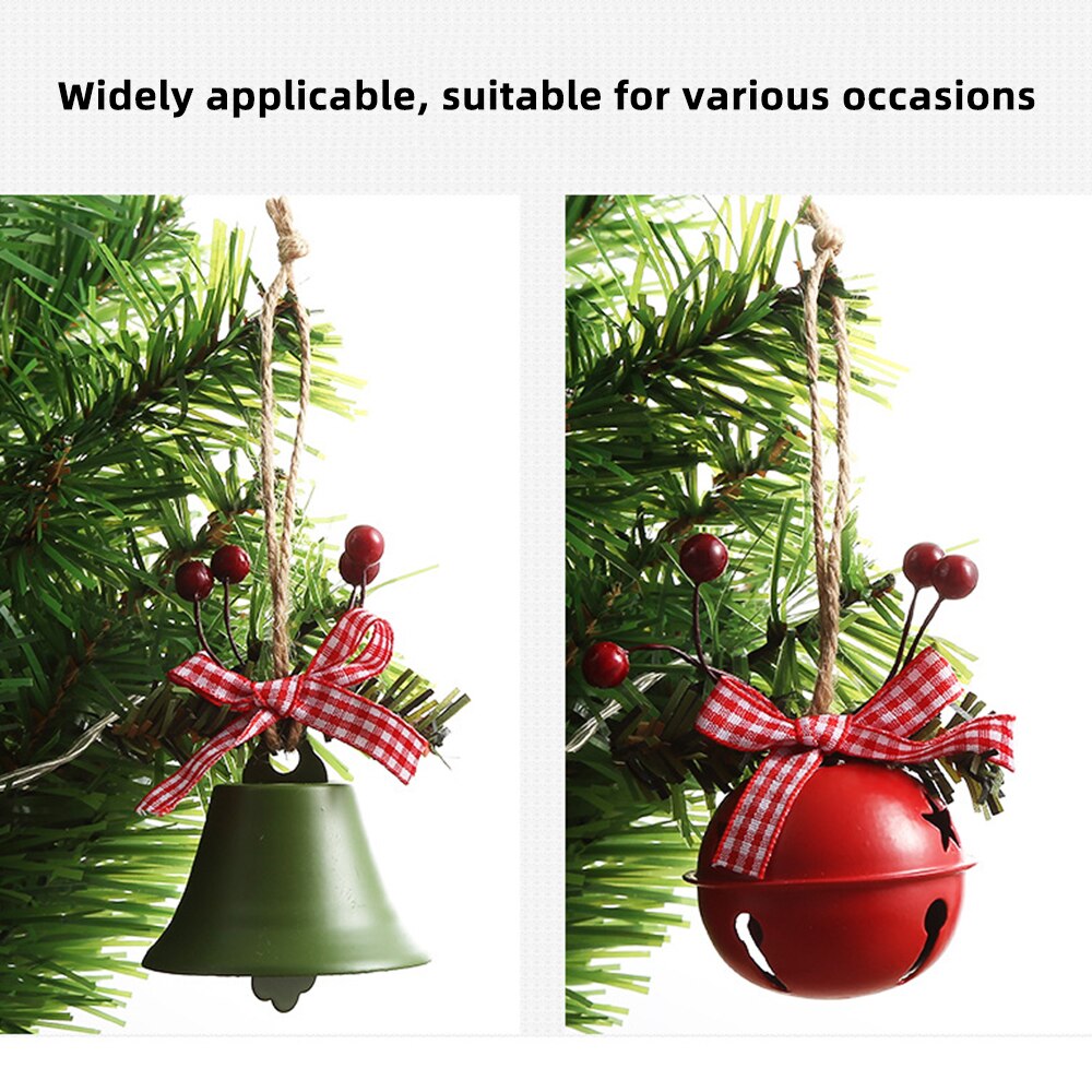 Christmas Jingle Bells Hanging Decor DIY Handmade Jewelry Accessories For Christmas Xmas Tree Ornaments