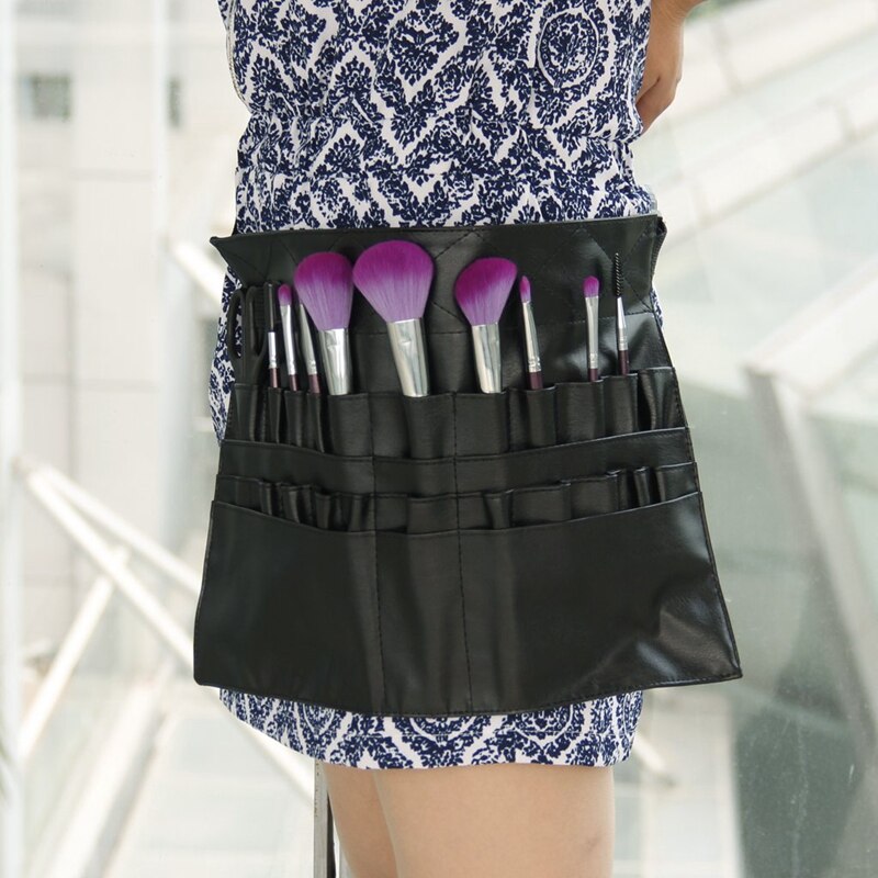 Pvc cosmetische make-up kwast schort tas kunstenaars riem houder