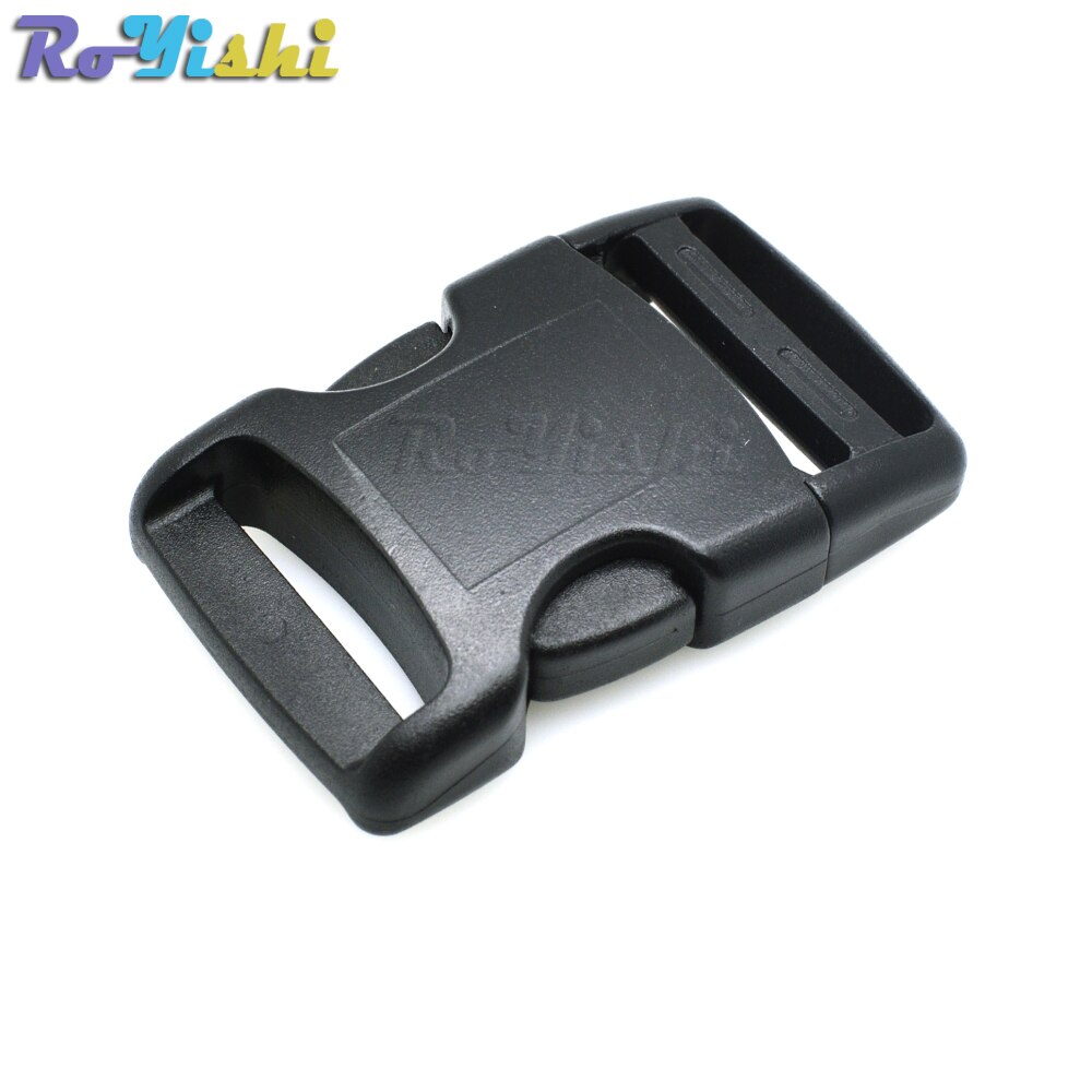 1"Plastic Side Release Buckles Black For Backpack Webbing 25mm