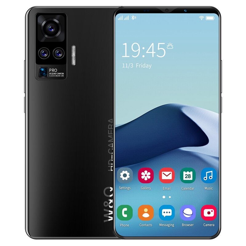 X50 Plus Smartphone 5.8 Inch MTK6572 Dual Core 1GB+4GB Memory Dual SIM Dual Standby Android4.4 Smartphone EU Plug: black