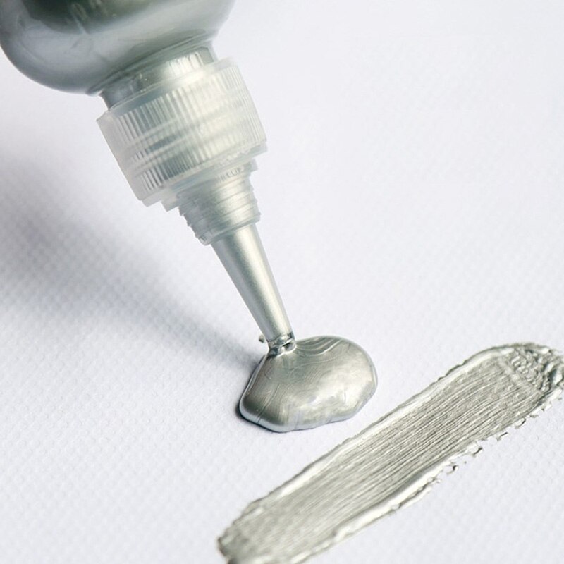 60ml Golden Acrylic Paint DIY Metallic Paint Wall Painting Foguang Gold Waterproof Liquid Hand Painting Acrylic Paint: SV