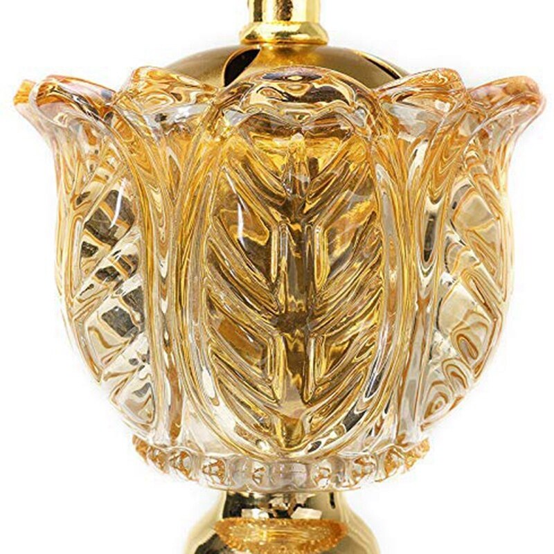 Style arabe imiter cristal brûleur d'encens Eid placage brûleur d'encens traditionnel Fort maison ornements décoratifs