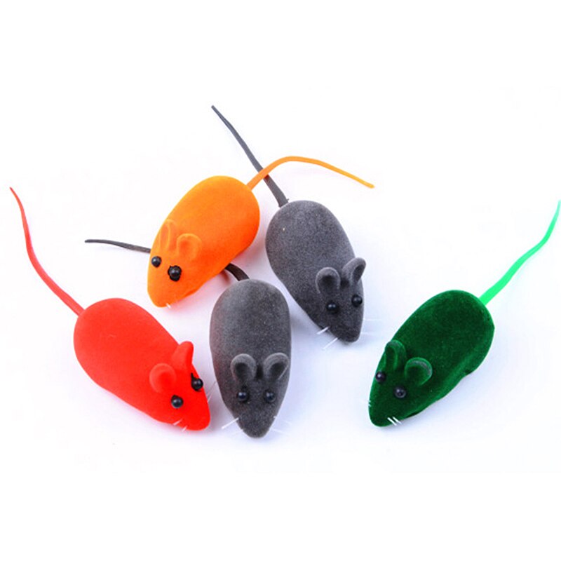 10 pçs reunindo o rato falso engraçado do gato do animal de estimação brinquedos mini som realista jogando brinquedos para gatos gatinho interativo gato brinquedos aleatórios
