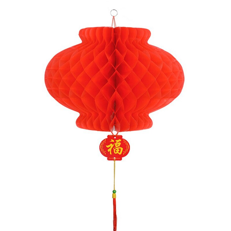 1pcs year 2022 paper lantern chinese festival red lantern pendant Christmas Decorations for home Ornaments Lanterns: 25X20CM