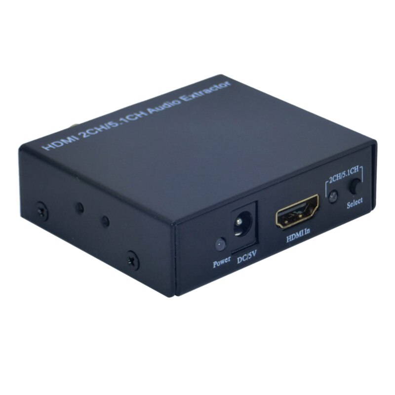 HDMI o Splitter to Optical Fiber Coaxial 3.5 to HDMI 4K Video Decoder Converter(EU Plug): Default Title