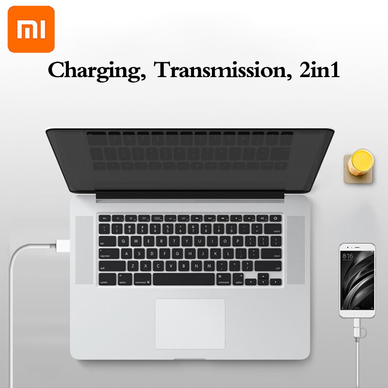 XIAOMI 1M 2A Multifunction 2 IN 1 USB Cable Micro USB to Type C Quick Charge Date Cable for Xiaomi 10 9 8 6 5 5S 4 Redmi 8 6A 7