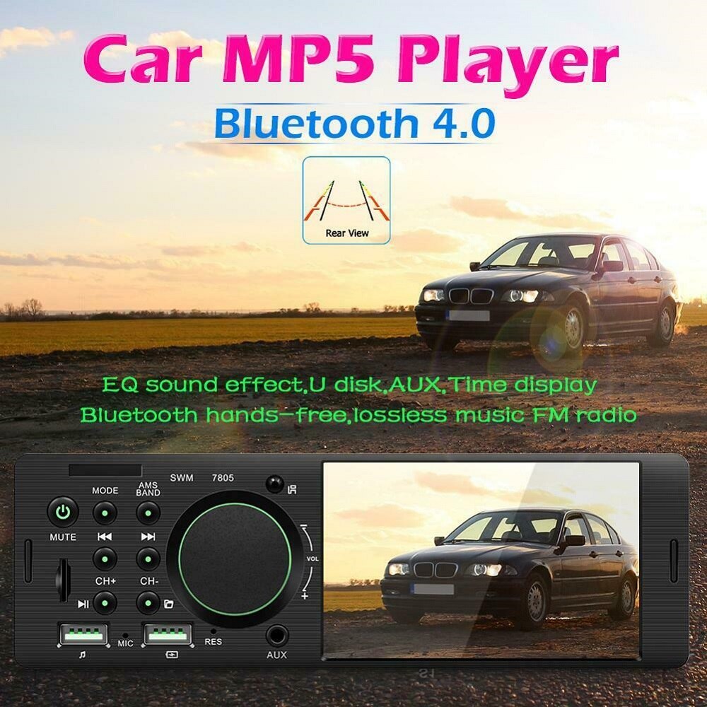 4.1 Inch 1 DIN HD Radio Car MP3 Player MP5 Video B... – Vicedeal