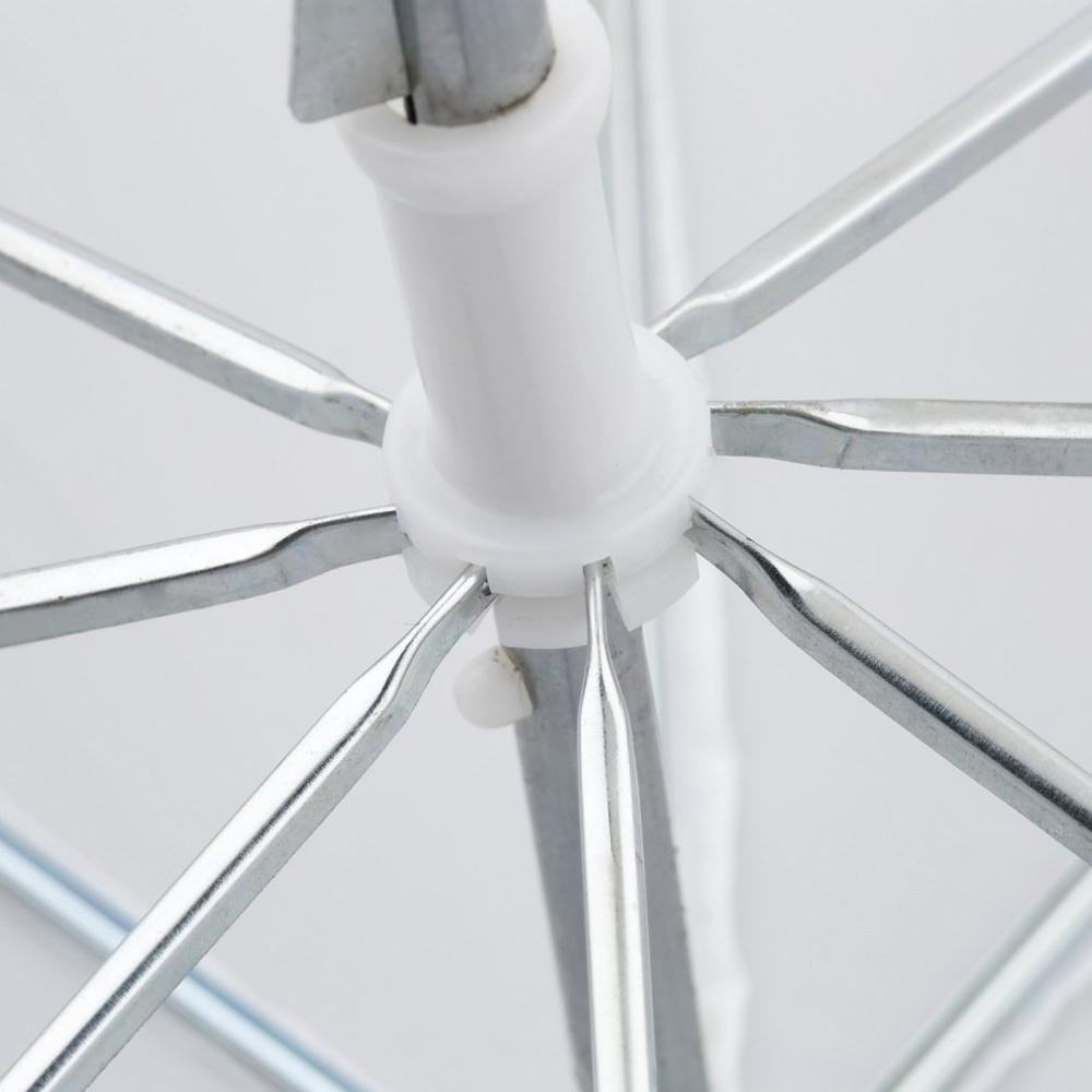Letvægts 33in 83cm pro studio fotografering flash gennemskinnelig blød lambency paraply hvid nylon materiale aluminium skaft