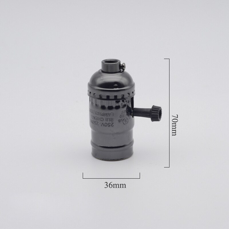 Vintage lampe sokkel montering  e27 fatninger base diy led lampe holder belysning tilbehør til lysekroner pære fatning