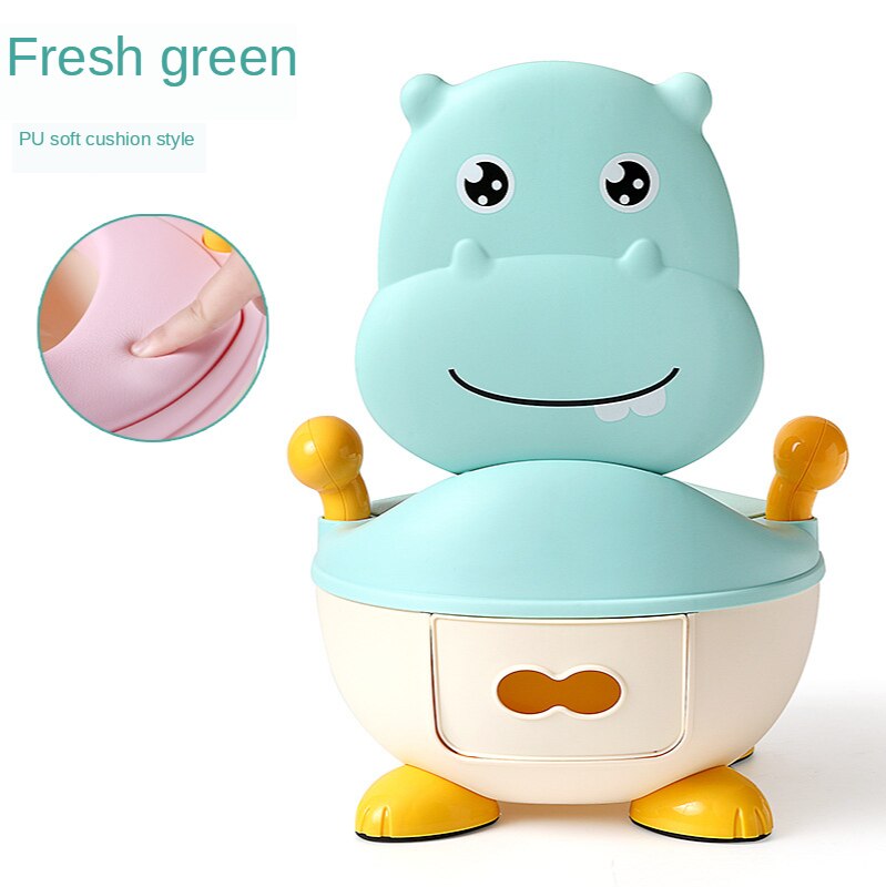 Toilette enfant bébé hippopotame toilette enfant toilette pot enfant pot entrainement toilette Portable pot bébé: Green
