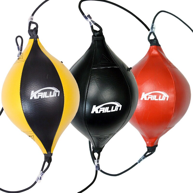 PU Leather Boxing Punching Bag Pear Boxing Bag Inflatable Boxing Speed Bag Double End Training Reflex Speed Balls