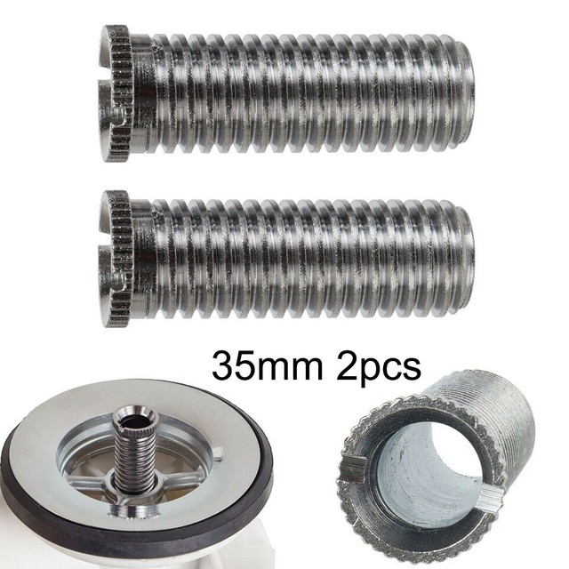 1/2/5pc 35mm 45mm Stainless Steel Plug Screw Bolt Kitchen Sink Basket Strainer Waste M12 Threaded Screw Connector: 2pc 35 mm