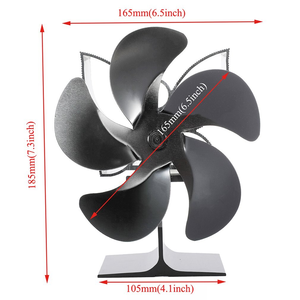 SF902G Thermische Power Haard Kachel Vijf Bladen Haard Verwarming Ventilator Efficiënte Air Heater Geluidsarme Ventilator