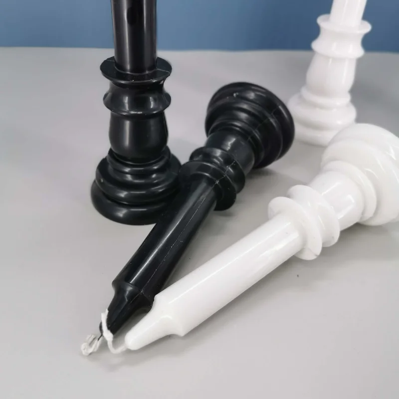 Candelabro cilíndrico de aguja grande con forma de vela, molde de plástico, vela artesanal para iglesia, Kit hecho a mano, decoración de de boda y de cumpleaños