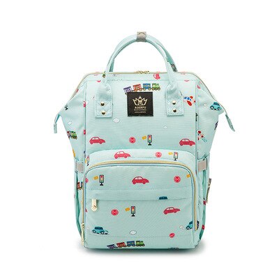 Eenhoorn Gedrukt Mama Rugzak Grote Capaciteit Anti Morsen Multi-Functionele Verpleging Reizen Mother 'S Tas: Red Car