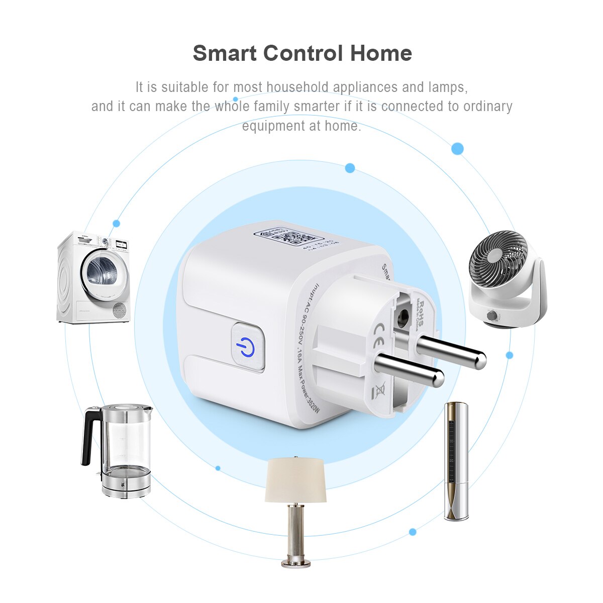 Apple Certified Smart Socket WiFi Smart Plug Outlet Tuya Smart Life App Control Timer Switch For Apple Homekit Alexa Google Home