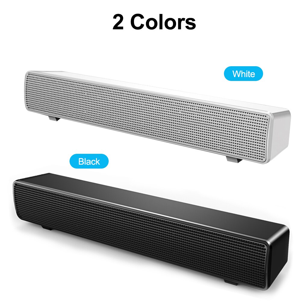 SADA HiFi Sound Wired Speaker Bar Computer Speakers Stereo Computer Sound Bar USB Powered Soundbar Speaker for Smart Phone
