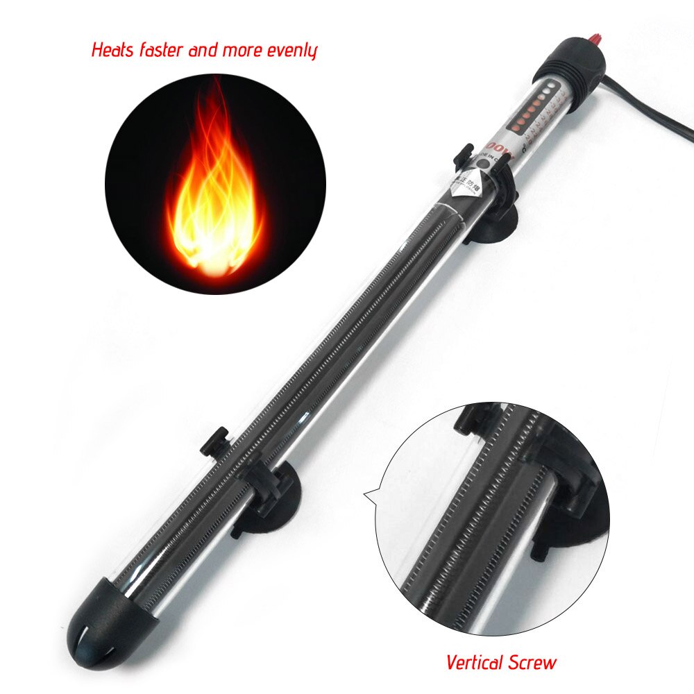 New UE EUA Plug Aquário Submersível Ajuste da Temperatura do Aquecedor Aquecimento Rod Para Aquarium Fish Tank 25 W/50 W /100 W/200 W/300 W