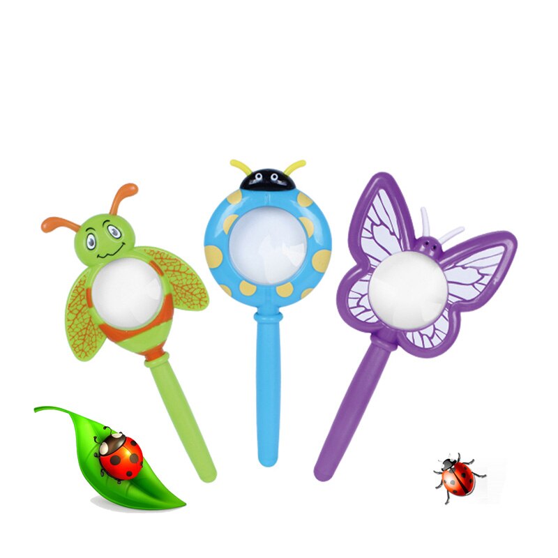 1pc children&#39;s toy magnifying glass insect modeling early education physical chemistry science experimental education