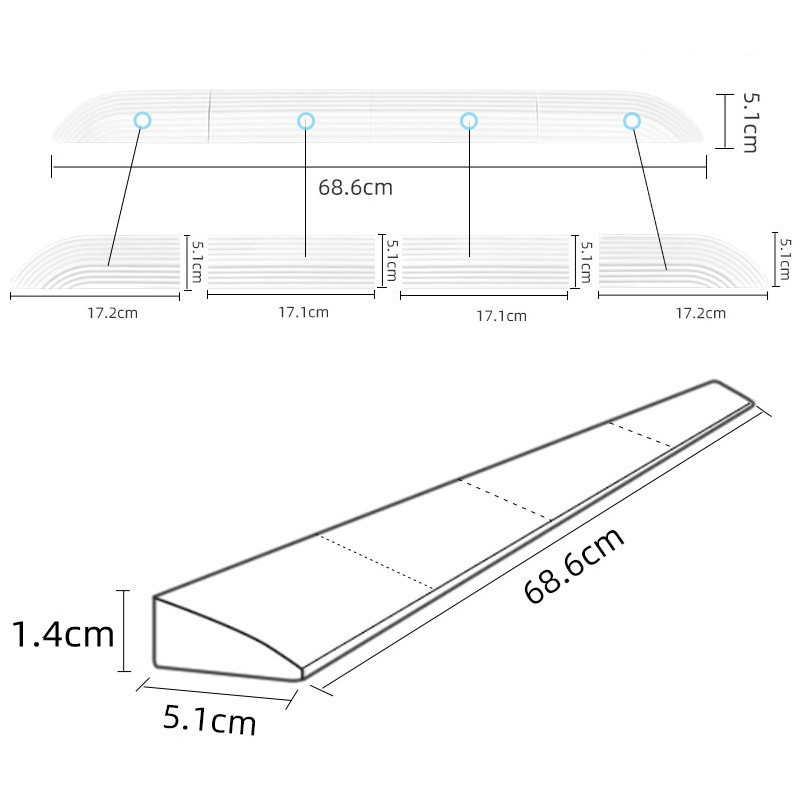 Para ILIFE Xiaomi Roborock iRobot Roomba Robot barredora alféizar barra paso rampa estera de escalada accesorios de repuesto