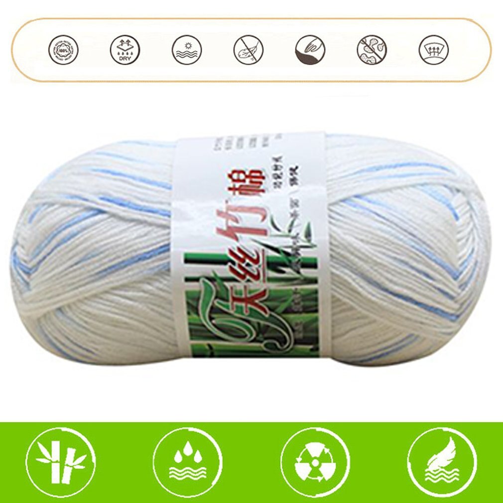Doux Tencel fil Multi brin fil à tricoter à la main fil Crochet bébé fil laine tissé bambou coton soie ligne tricots