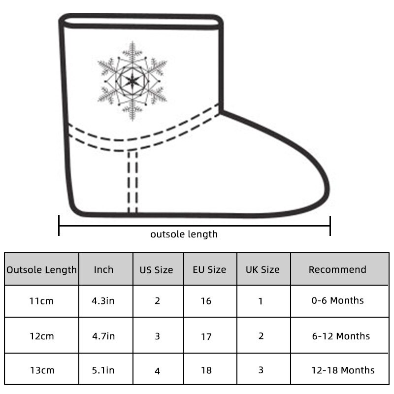Winter Baby Meisje Jongen Snowboots Thicken Warm Pluche Outdoor Kinderen Schoenen Antislip Baby Snowboots