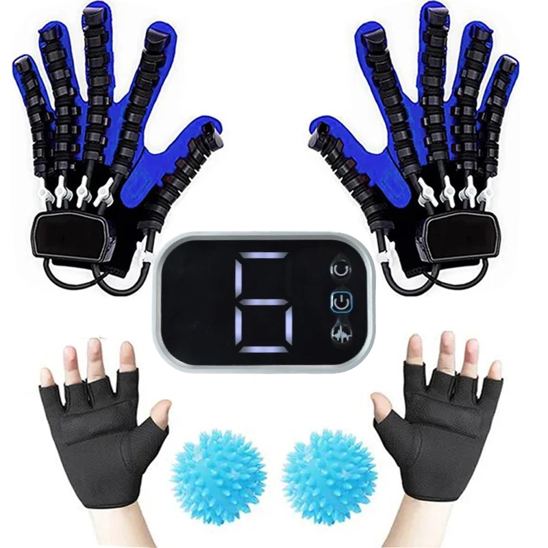 Luvas de treinamento de reabilitação de mão luvas de robô de reabilitação acidente vascular cerebral hemiplegia massagem inteligente função de mão luvas de robô