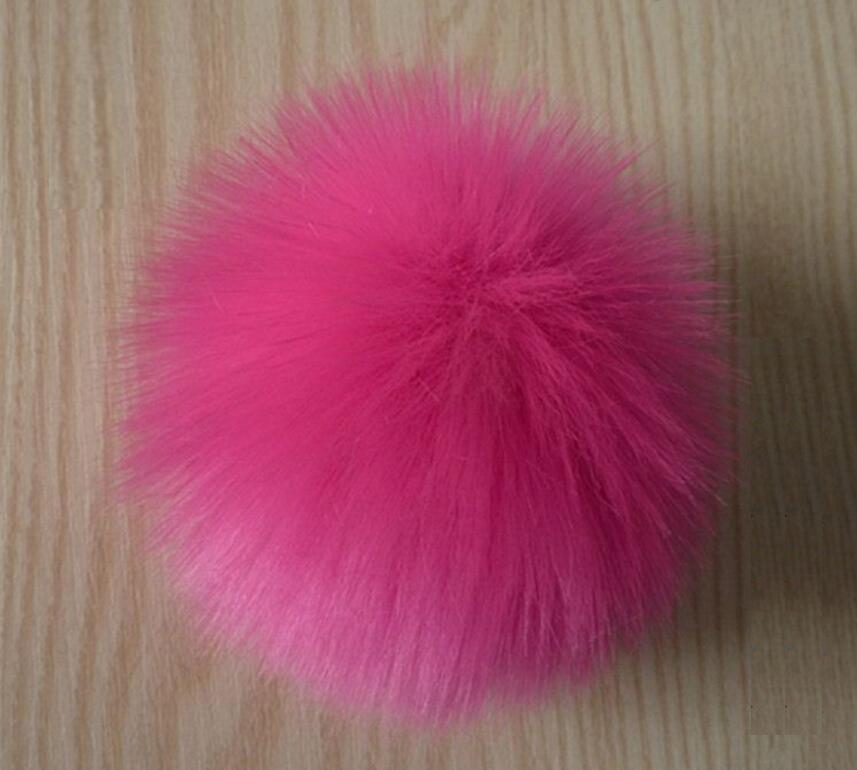 Bont Pompom Bal Hoeden Caps Faux Haarbal DIY Haarbal Schoenen Hoeden Zakken Handschoenen Ballen: 9