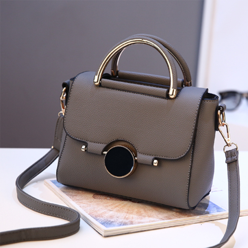 Charme chique schoudertas veelzijdige messenger bag buitengewone edele handtas: Diep grijs