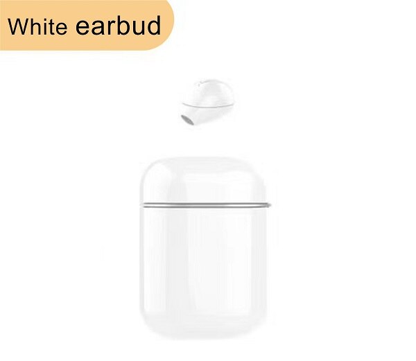 X20 Smart Ultra Mini Wireless Invisible Bluetooth Earphone 3D Stereo Music Play Button Control Earbud Waterproof With Microphone: White