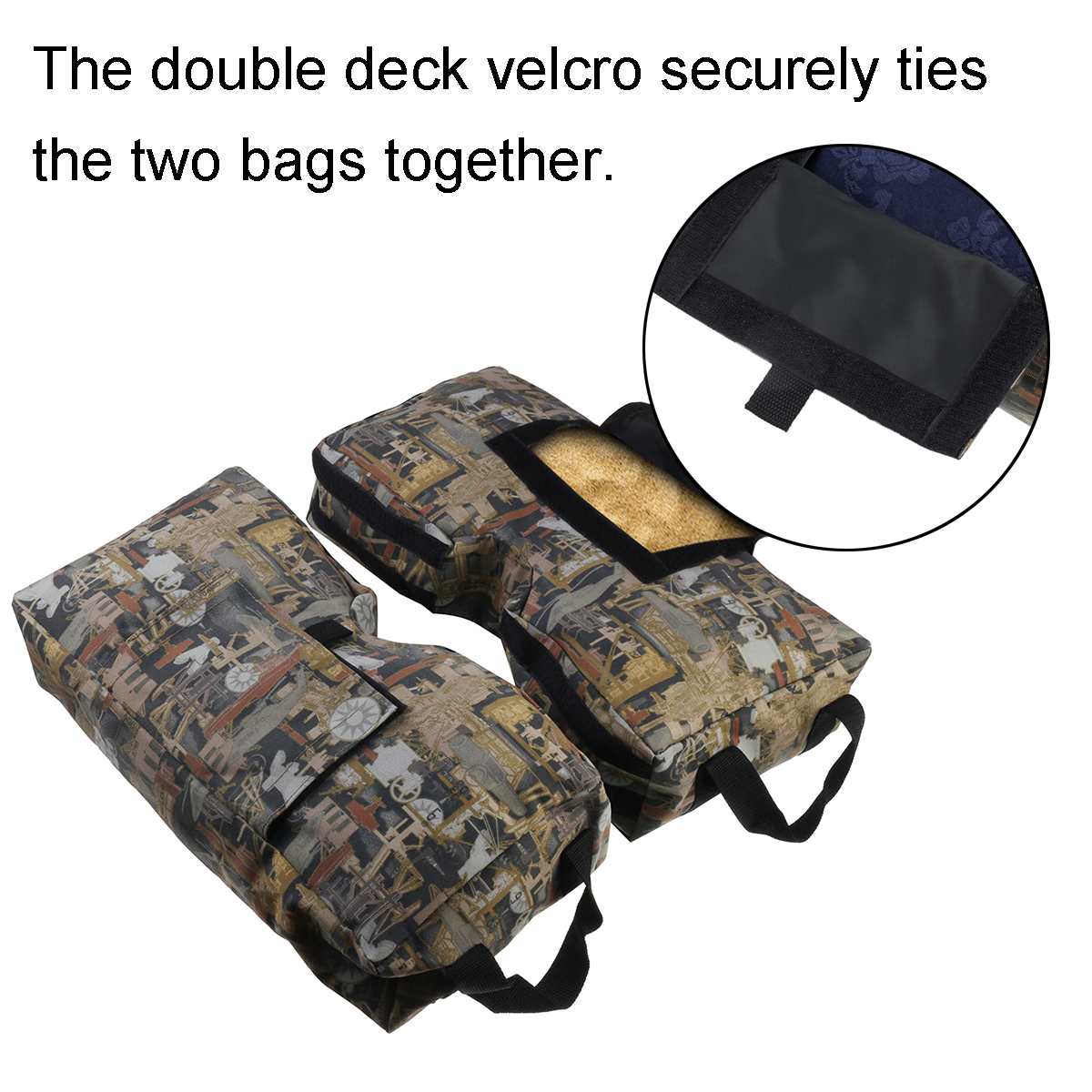 2 st utomhus stödvikt sandpåse ofyllda sandsäckar för paraplybasstativ avtagbara väskor fyrkantig uteplats