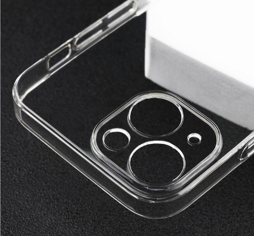Nouvelle Coque transparente pour iPhone 12 11 13 14 15 Pro max 15 Plus, étui souple en TPU, housse de Protection pour iPhone 12 13 mini