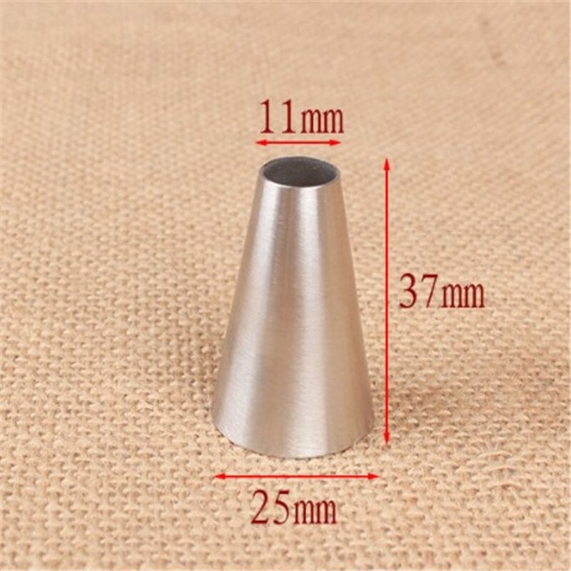 Round Cake Nozzles Pastry Tips Cup Cake Cream Decorating Tool Stainless Steel Cupcake Cookie Piping Nozzle DIY Macaroon #2A: Default Title