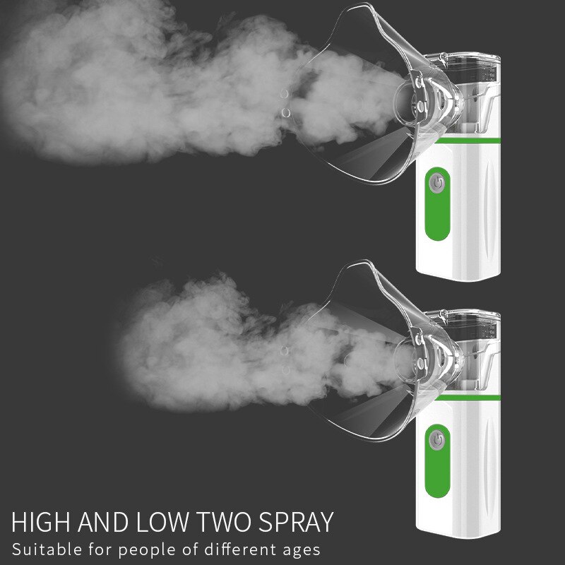 Atomizador de inhalación para el hogar, atomizador de malla portátil, Nebulizador ultrasónico de Bajo decibel, humidificador para adultos y niños