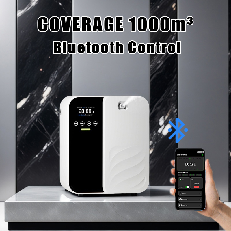 Waterloze Diffuser Geurverspreider 1000m3 Elektrische Geurmachine Geur Parfum Essentiële Oliën Luchtverfrisser 500ML Capaciteit
