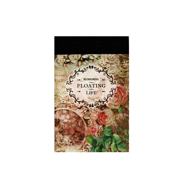 100pcs/pack Floral Materials Paper Mini Book DIY Scrapbooking Art Collage Photo Album Decor Junk Journal Craft Paper