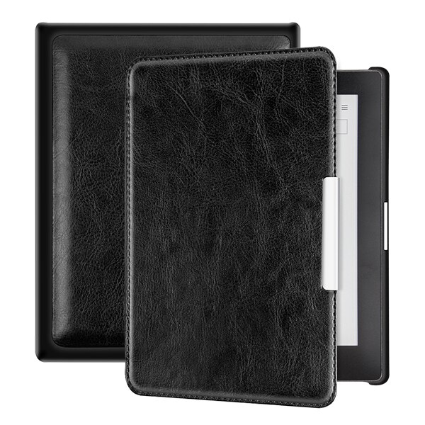 Case voor Kobo Aura H2O Edition 1 6,8 inch N250 Ereader Funda, slanke magnetische lederen slaaphoes: Default Title