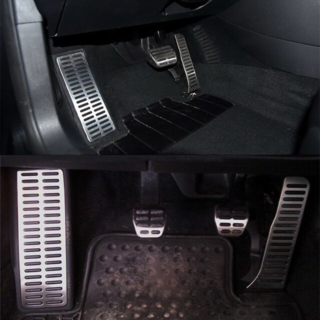 Stainless Car Accelerator Gas Brake pedal Clutch Pedal For VW Volkswagen Jetta MK5 Golf 5 6 Scirocco Tiguan Skoda Octavia