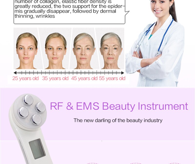 Rf ansigtsbehandling led elektroporation radiofrekvens mesoterapi fotonløftning stramme rynkefjernelse hudpleje ansigtsmassager #ae -89