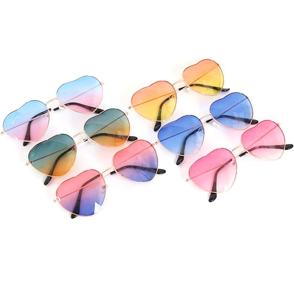 Gafas de sol Retro de Metal con forma de corazón para mujer, bonitas gafas de sol sexis con forma de amor, gafas de Vintage, accesorios de a la Gradien