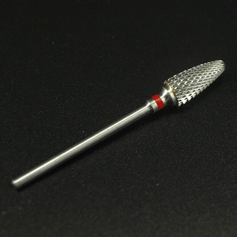 Broca de seguridad de y barril cónico, broca de carburo para uñas, herramientas para máquina de manicura, 1 unids/lote