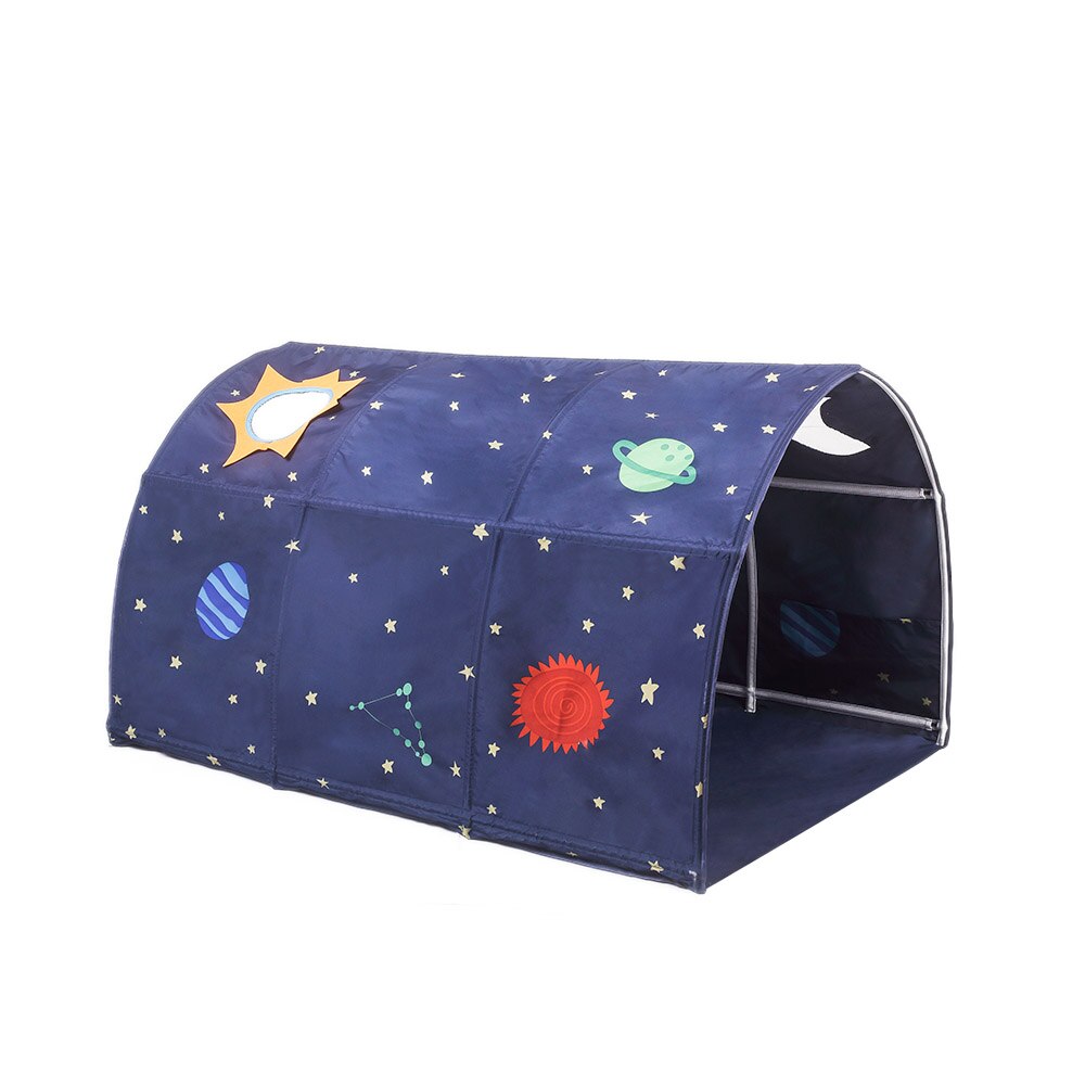 Crawling Tunnel Toy Ball Pool Bed Tent Portable Children's Play House Playtent For Kids Folding Small House Room Decoration Tent: Blue