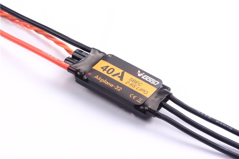 Newest VGOOD Brushless ESC 6A / 12A / 20A / 30 / 40A / 60A / 80A / 100A / 120A 2S 32-Bit With 1.5A SBEC for RC Airplane Accs