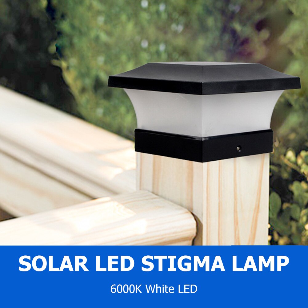 Solar Hek Licht Waterdicht Vierkante Solar Stigma Lamp Outdoor Dimbare Noodverlichting Straat Licht Deur Tuin Decoratie