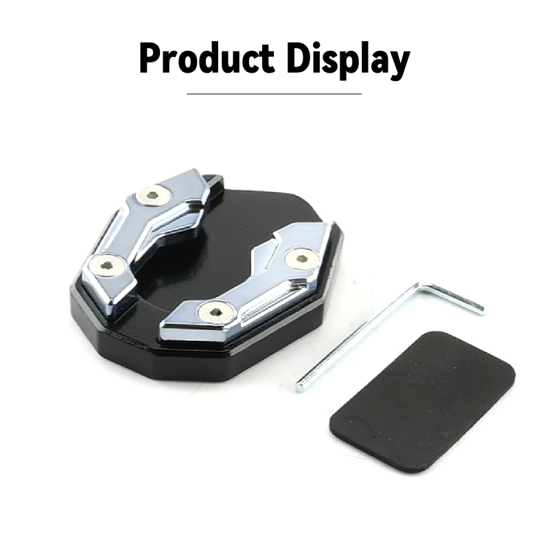 KEVANLY Aluminium Motorcycle Bike Kickstand Extender Voet Zijstandaard Extension Voet Pad Ondersteuning Plaat Motor Accessoire