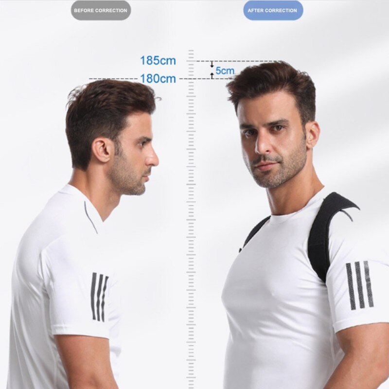 1Pc Posture Corrector Adjustable Upper Back Brace for Clavicle to Support Neck Back Shoulder.