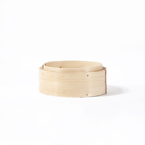 Handmade natural bamboo steamer kitchen cooking tool dumpling snack steamer basket tool CY528: 18cm Without cover
